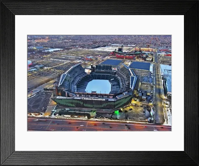 Framed Print : Aerial View of Lincoln Financial Field with Citizen's Bank Park in the Background Framed Print : Aerial View of Lincoln Financial Field with Citizen's Bank Park in the Background