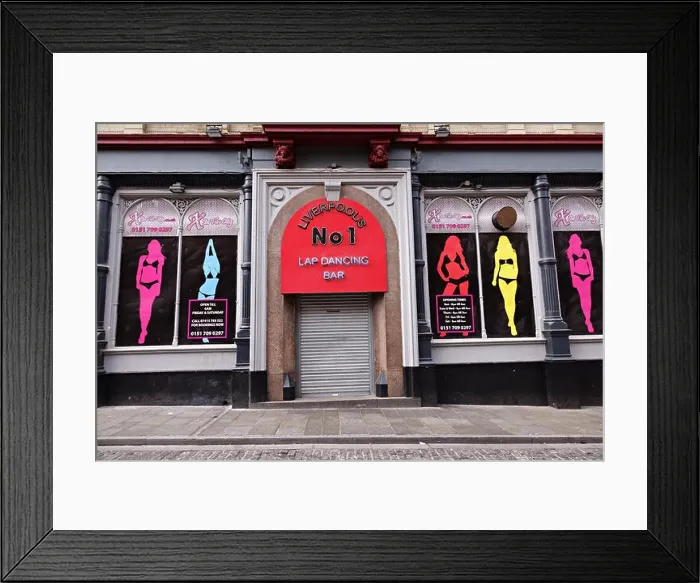 Framed Print : X In The City Liverpool's Number 1 Lap dancing bar, Fantasy Lounge, 10 Wood Street, Liverpool Framed Print : X In The City Liverpool's Number 1 Lap dancing bar, Fantasy Lounge, 10 Wood Street, Liverpool