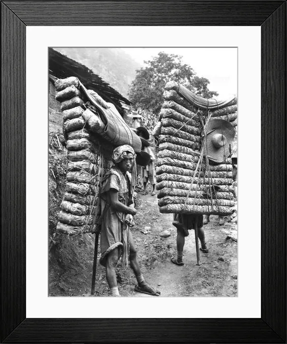 Framed Print : China: Tea Porters on Tea Horse Road Framed Print : China: Tea Porters on Tea Horse Road