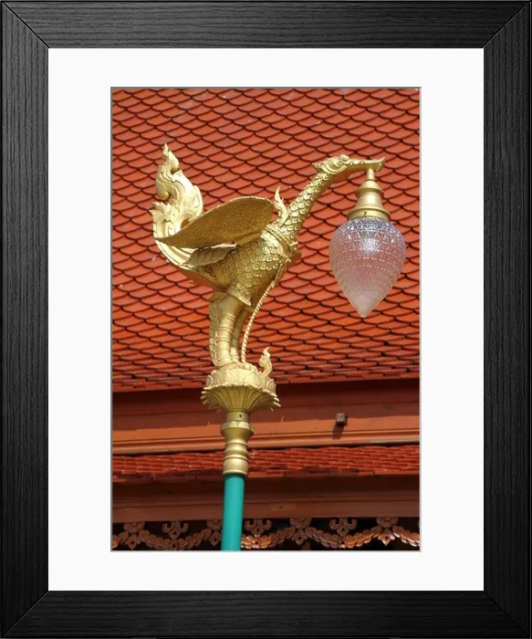 Framed Print : Golden bird statue at Wat Intharawihan temple in Bangkok, Thailand Framed Print : Golden bird statue at Wat Intharawihan temple in Bangkok, Thailand