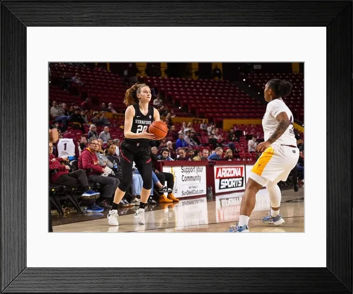 Framed Print : Stanford Cardinal guard Elena Bosgana (20) Framed Print : Stanford Cardinal guard Elena Bosgana (20)