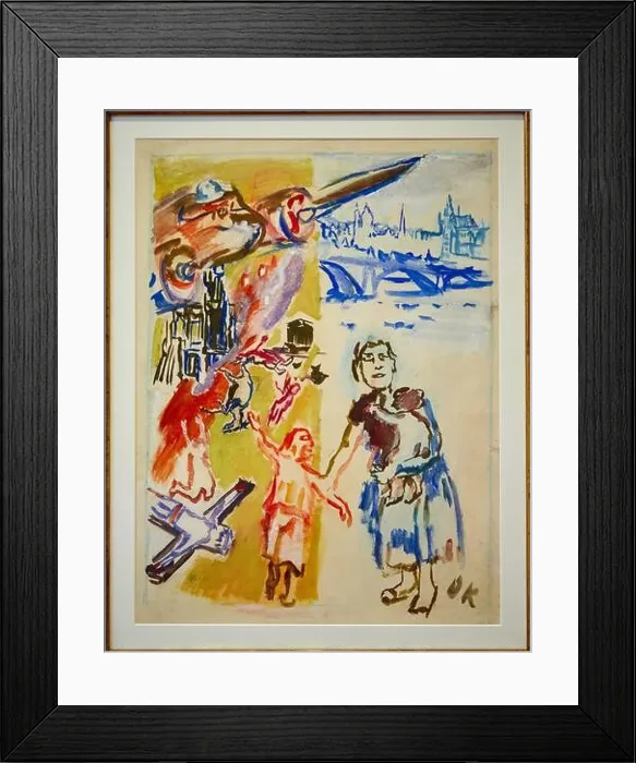 Framed Print : Pomozte baskicky'm d'etem (Help Basque Children) Framed Print : Pomozte baskicky'm d'etem (Help Basque Children)