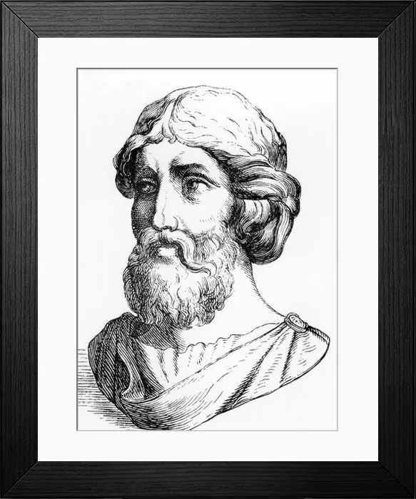 Framed Print : Pythagoras, circa 580 / 572 - 500 / 572 BC Framed Print : Pythagoras, circa 580 / 572 - 500 / 572 BC