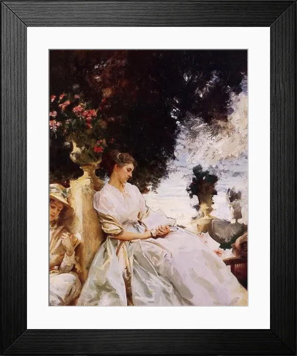 Framed Print : In the Garden, Corfu 1909 by John Singer Sargent Framed Print : In the Garden, Corfu 1909 by John Singer Sargent