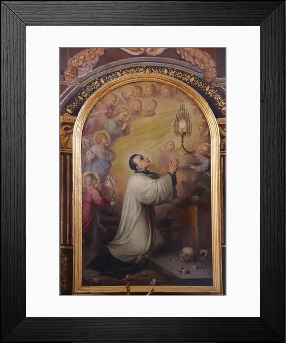Framed Print : Saint Aloysius, the altarpiece in the church of St. Aloysius in Travnik, Bosnia and Herzegovina Framed Print : Saint Aloysius, the altarpiece in the church of St. Aloysius in Travnik, Bosnia and Herzegovina