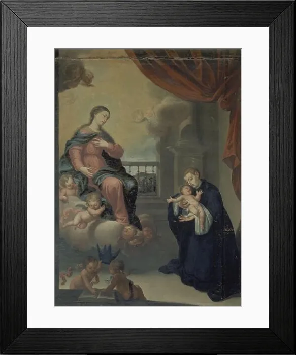 Framed Print : SAN LUIS GONZAGA CON EL NIÑO JESUS. Author: RODRIGUEZ BLANES. Location: IGLESIA DE SAN JUSTO Y PASTOR, GRANADA, SPAIN Framed Print : SAN LUIS GONZAGA CON EL NIÑO JESUS. Author: RODRIGUEZ BLANES. Location: IGLESIA DE SAN JUSTO Y PASTOR, GRANADA, SPAIN