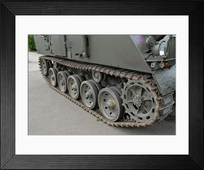 Framed Print : caterpillar track on army tank Framed Print : caterpillar track on army tank