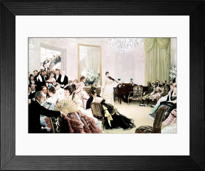 Framed Print : James Tissot (1836-1902) The concert Manchester, City art gallery Framed Print : James Tissot (1836-1902) The concert Manchester, City art gallery