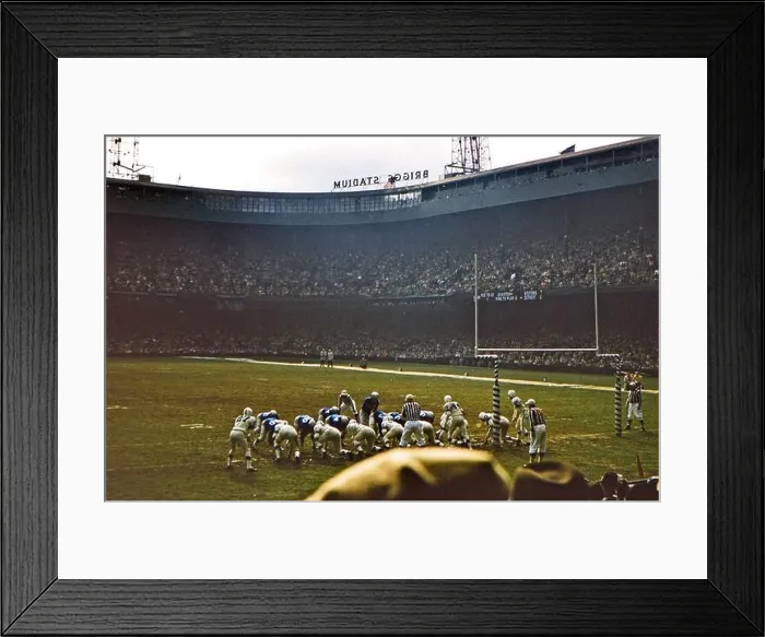 Framed Print : NFL History: Detroit Lions NFL game vs Framed Print : NFL History: Detroit Lions NFL game vs