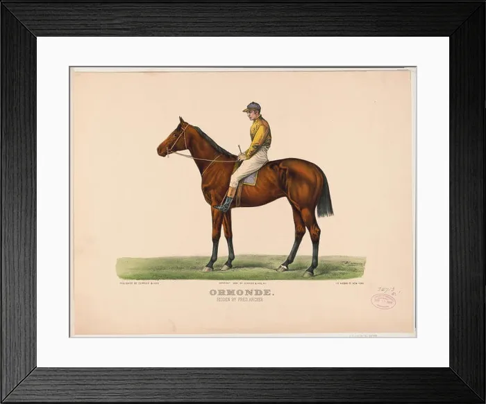 Framed Print : Ormonde: ridden by Fred. Archer Framed Print : Ormonde: ridden by Fred. Archer