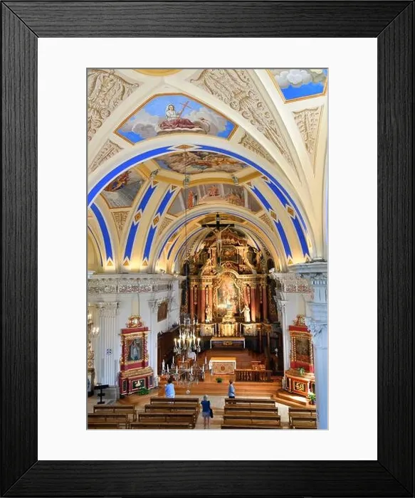 Framed Print : France, Haute Savoie, St Nicolas de Veroce, Les sentiers du baroque, St Nicolas de Veroce church Framed Print : France, Haute Savoie, St Nicolas de Veroce, Les sentiers du baroque, St Nicolas de Veroce church