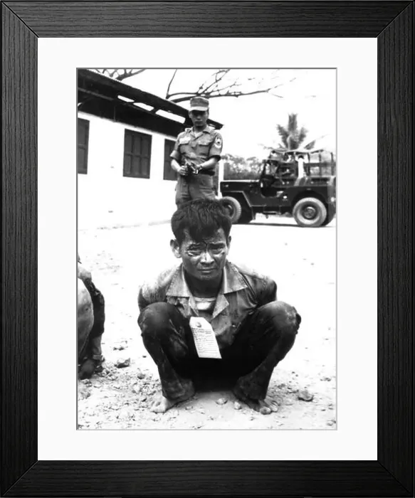 Framed Print : Youthful hard-core Viet Cong, heavily guarded Framed Print : Youthful hard-core Viet Cong, heavily guarded