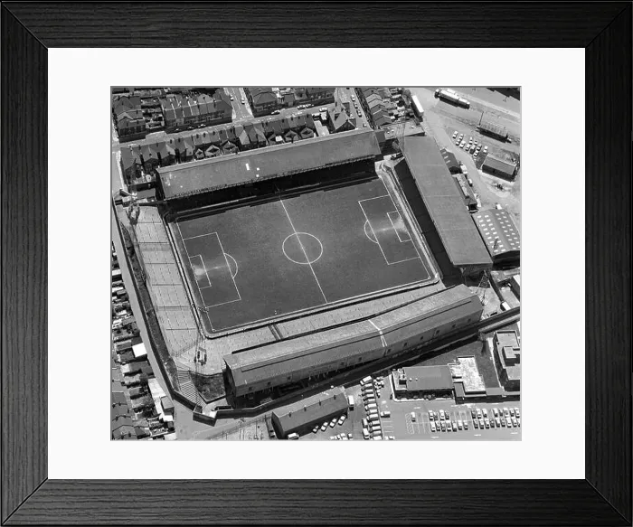 Framed Print : Aerial view of Fratton Park the home of Portsmouth Football Club Framed Print : Aerial view of Fratton Park the home of Portsmouth Football Club