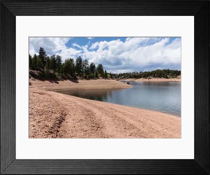 Framed Print : Rampart Reservoir shoreline Framed Print : Rampart Reservoir shoreline