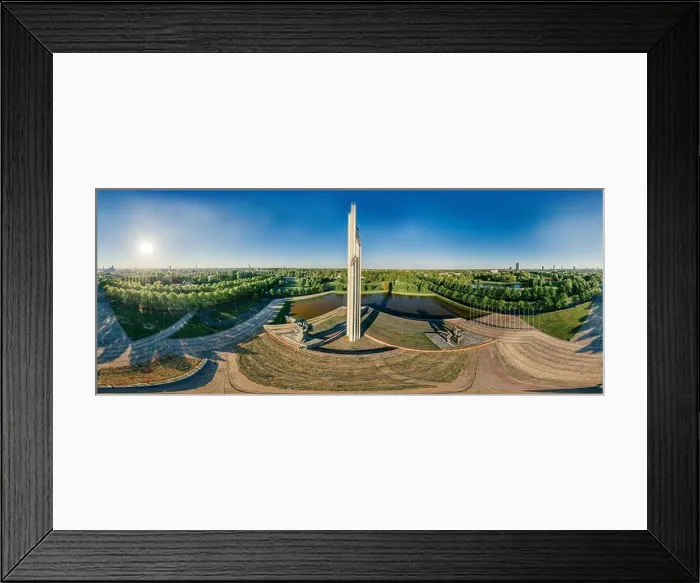 Framed Print : Riga City Monument to liberators The Second World War drone 360 vr view Framed Print : Riga City Monument to liberators The Second World War drone 360 vr view