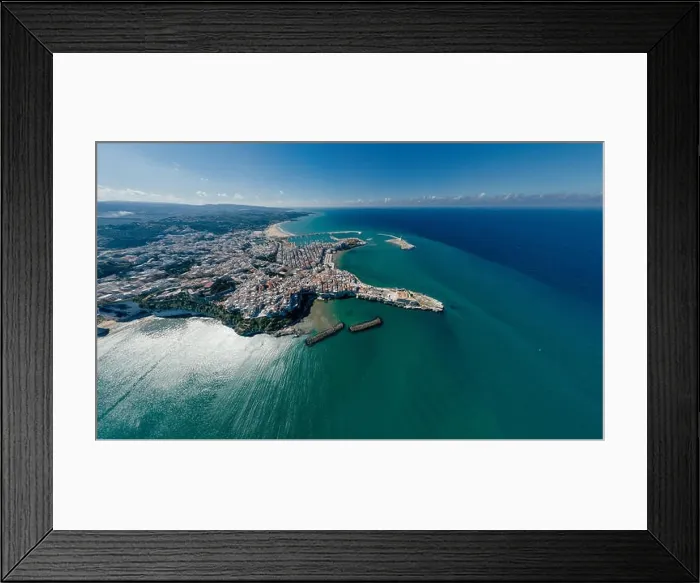 Framed Print : Vieste Apulia City Sea Coastline blue in Italy Drone 360 vr Framed Print : Vieste Apulia City Sea Coastline blue in Italy Drone 360 vr