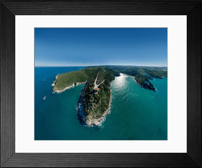 Framed Print : Vieste Apulia City Sea Coastline blue in Italy Drone 360 vr Framed Print : Vieste Apulia City Sea Coastline blue in Italy Drone 360 vr