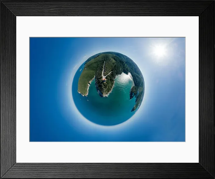 Framed Print : Vieste Apulia City Sea Coastline blue in Italy Drone 360 vr Framed Print : Vieste Apulia City Sea Coastline blue in Italy Drone 360 vr