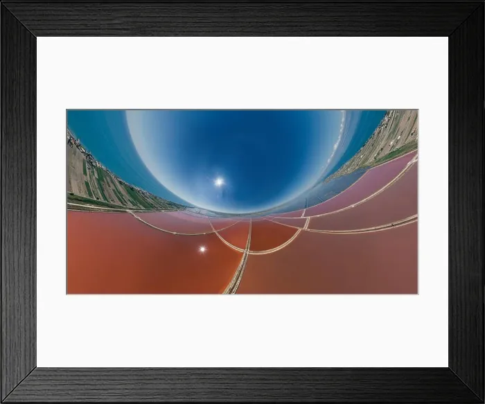 Framed Print : The saltpan Saline stretches Margherita di Savoia Apulia City Sea Coastline sed water in Italy Drone 360 vr Framed Print : The saltpan Saline stretches Margherita di Savoia Apulia City Sea Coastline sed water in Italy Drone 360 vr