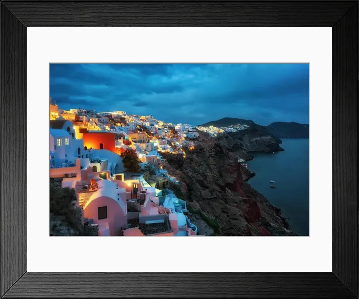 Framed Print : Santorini, Greek Island in the Aegean taken in April 2018 Framed Print : Santorini, Greek Island in the Aegean taken in April 2018