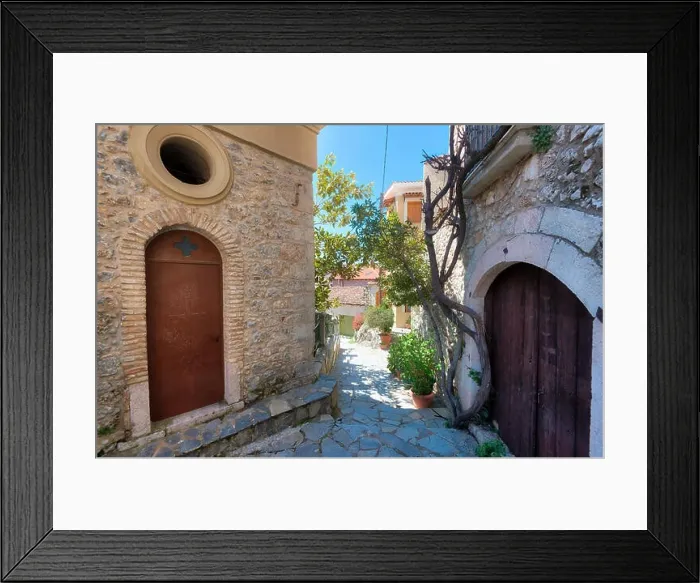 Framed Print : Arachova in Southern Greece taken in April 2018
