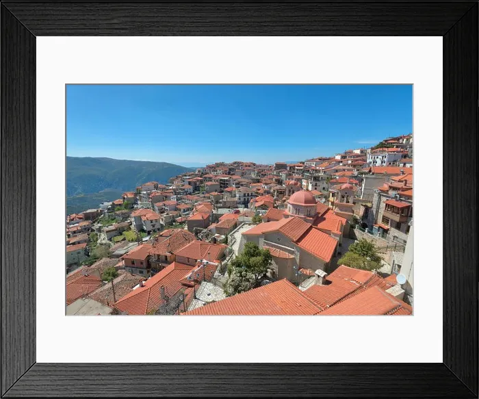 Framed Print : Arachova in Southern Greece taken in April 2018 Framed Print : Arachova in Southern Greece taken in April 2018