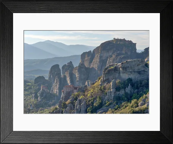 Framed Print : Monastery in Meteora, Northern Greece in Spring 2018 Framed Print : Monastery in Meteora, Northern Greece in Spring 2018