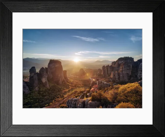 Framed Print : Monastery in Meteora, Northern Greece in Spring 2018 Framed Print : Monastery in Meteora, Northern Greece in Spring 2018
