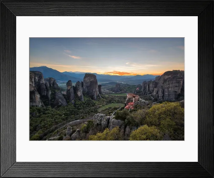 Framed Print : Monastery in Meteora, Northern Greece in Spring 2018 Framed Print : Monastery in Meteora, Northern Greece in Spring 2018