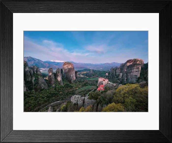 Framed Print : Monastery in Meteora, Northern Greece in Spring 2018 Framed Print : Monastery in Meteora, Northern Greece in Spring 2018