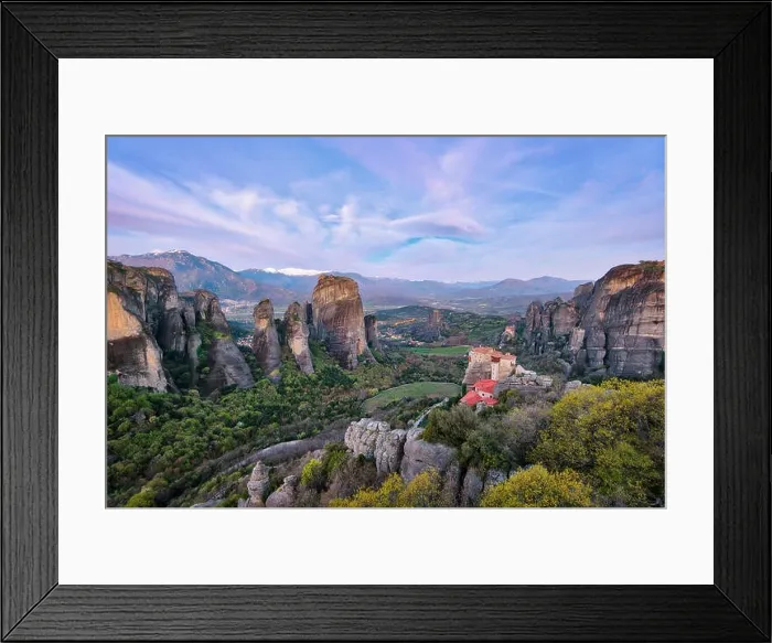 Framed Print : Monastery in Meteora, Northern Greece in Spring 2018 Framed Print : Monastery in Meteora, Northern Greece in Spring 2018