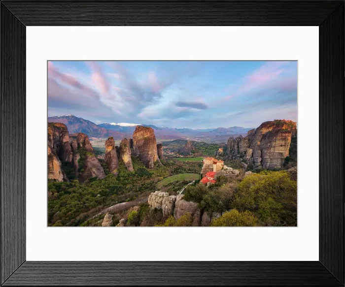 Framed Print : Monastery in Meteora, Northern Greece in Spring 2018 Framed Print : Monastery in Meteora, Northern Greece in Spring 2018