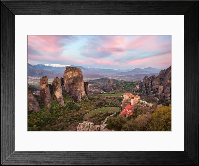 Framed Print : Monastery in Meteora, Northern Greece in Spring 2018 Framed Print : Monastery in Meteora, Northern Greece in Spring 2018