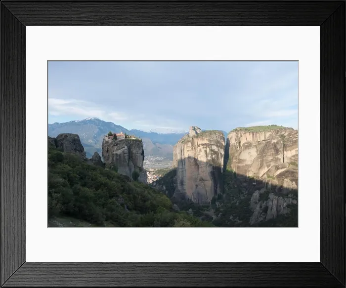 Framed Print : Monastery in Meteora, Northern Greece in Spring 2018 Framed Print : Monastery in Meteora, Northern Greece in Spring 2018