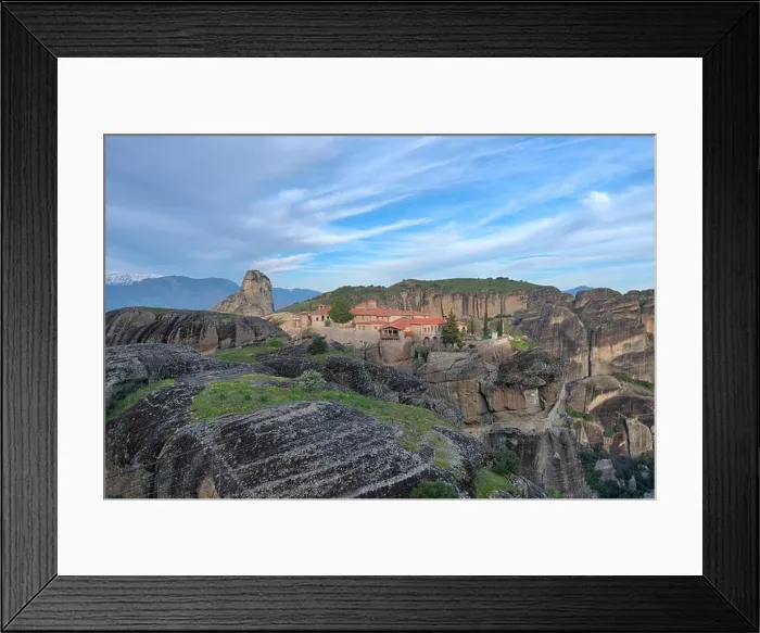 Framed Print : Monastery in Meteora, Northern Greece in Spring 2018 Framed Print : Monastery in Meteora, Northern Greece in Spring 2018