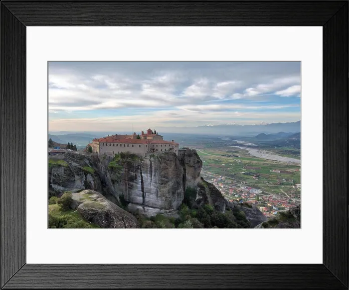 Framed Print : Monastery in Meteora, Northern Greece in Spring 2018 Framed Print : Monastery in Meteora, Northern Greece in Spring 2018