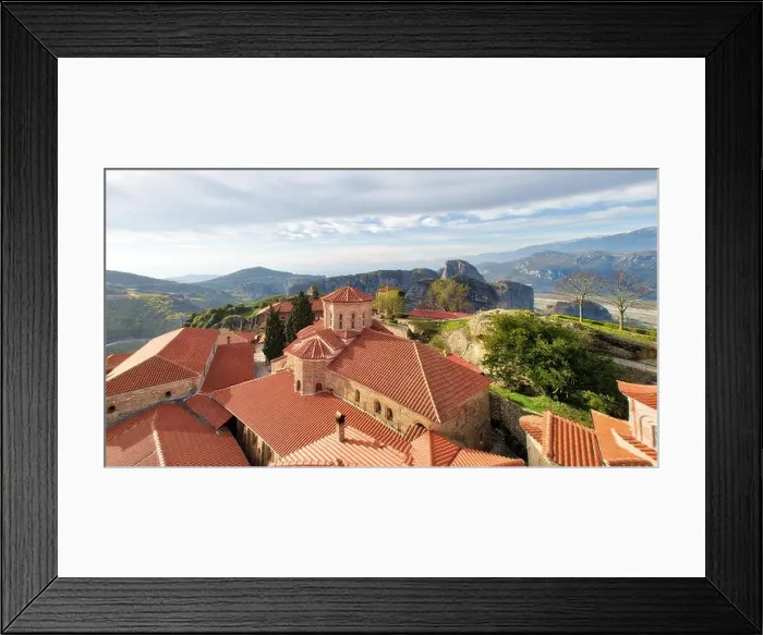 Framed Print : Monastery in Meteora, Northern Greece in Spring 2018 Framed Print : Monastery in Meteora, Northern Greece in Spring 2018