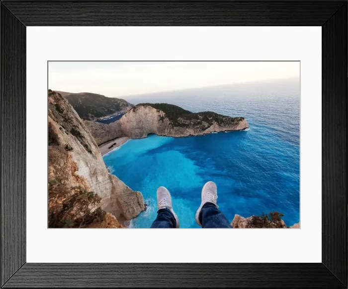 Framed Print : Zakynthos Shipwreck Beach from the Cliffs in Greece taken in Spring 2018 Framed Print : Zakynthos Shipwreck Beach from the Cliffs in Greece taken in Spring 2018
