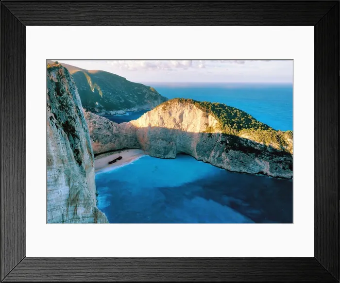 Framed Print : Zakynthos Shipwreck Beach from the Cliffs in Greece taken in Spring 2018 Framed Print : Zakynthos Shipwreck Beach from the Cliffs in Greece taken in Spring 2018
