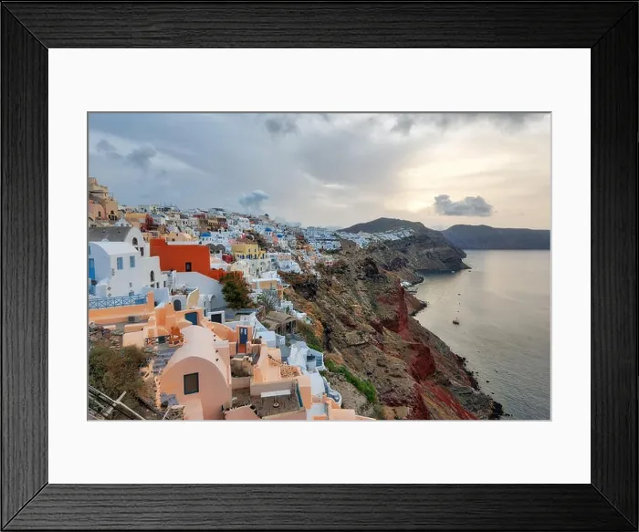 Framed Print : Santorini, Greek Island in the Aegean taken in April 2018 Framed Print : Santorini, Greek Island in the Aegean taken in April 2018