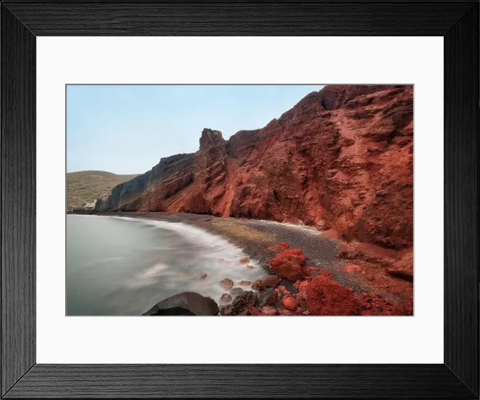 Framed Print : Red Beach Santorini Greece taken in April 2018 Framed Print : Red Beach Santorini Greece taken in April 2018