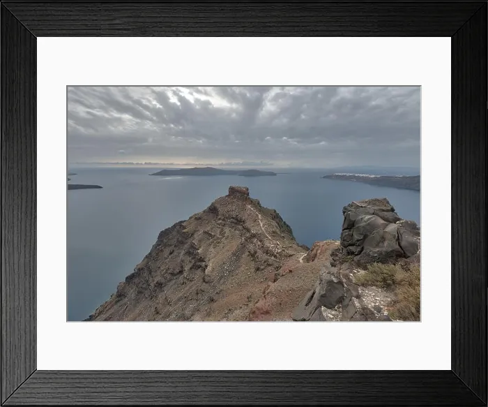 Framed Print : Santorini, Greek Island in the Aegean taken in April 2018 Framed Print : Santorini, Greek Island in the Aegean taken in April 2018