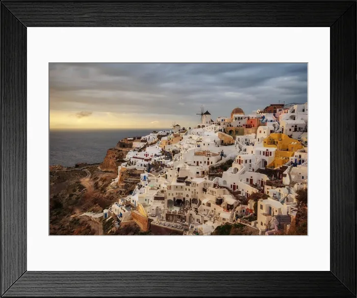 Framed Print : Santorini, Greek Island in the Aegean taken in April 2018 Framed Print : Santorini, Greek Island in the Aegean taken in April 2018