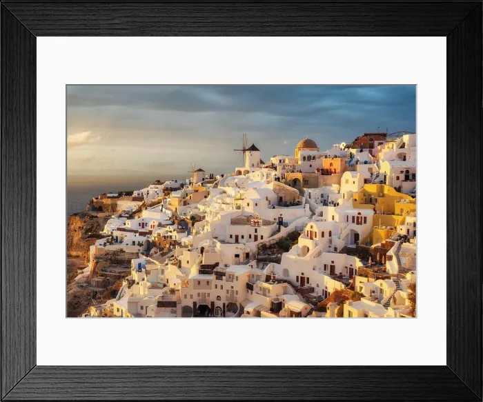 Framed Print : Santorini, Greek Island in the Aegean taken in April 2018 Framed Print : Santorini, Greek Island in the Aegean taken in April 2018