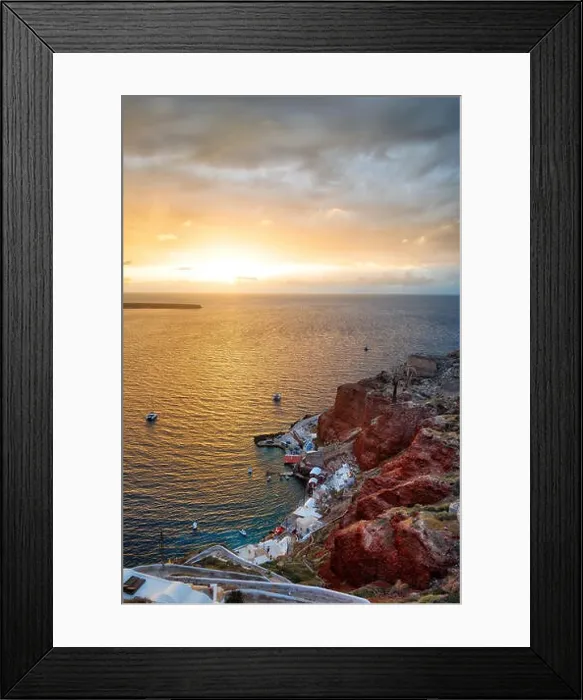 Framed Print : Santorini, Greek Island in the Aegean taken in April 2018 Framed Print : Santorini, Greek Island in the Aegean taken in April 2018