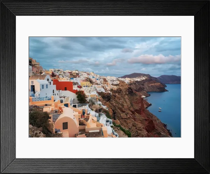 Framed Print : Santorini, Greek Island in the Aegean taken in April 2018 Framed Print : Santorini, Greek Island in the Aegean taken in April 2018