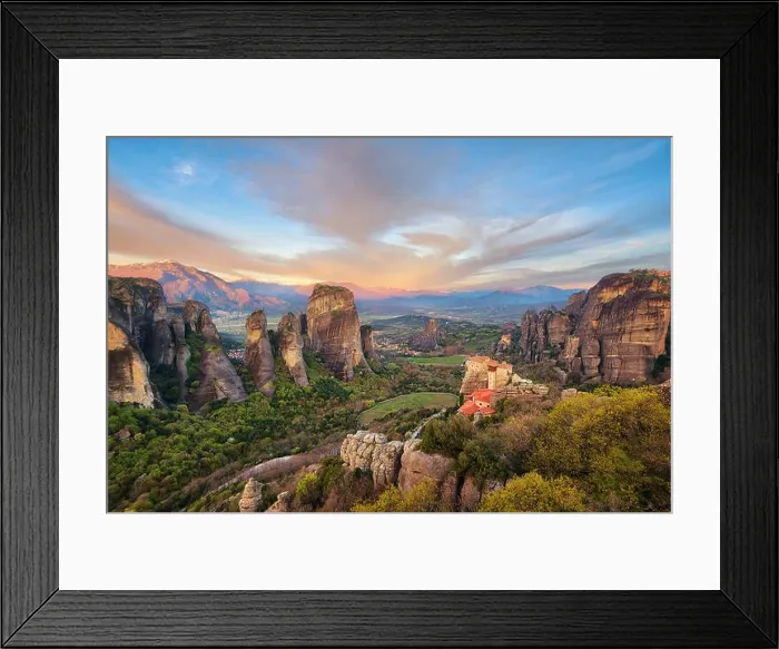 Framed Print : Monastery in Meteora, Northern Greece in Spring 2018 Framed Print : Monastery in Meteora, Northern Greece in Spring 2018