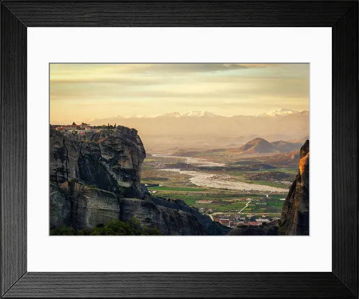Framed Print : Monastery in Meteora, Northern Greece in Spring 2018 Framed Print : Monastery in Meteora, Northern Greece in Spring 2018