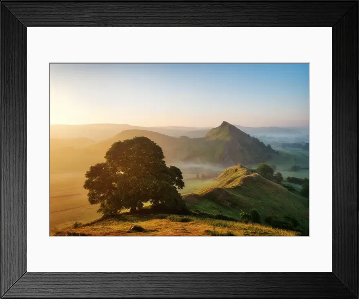 Framed Print : Sunrise over Parkhouse Hill seen from Chrome Hill in Peak District UK Framed Print : Sunrise over Parkhouse Hill seen from Chrome Hill in Peak District UK