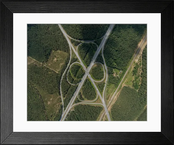 Framed Print : Riga city bridge viaduct Autumn Drone flight Framed Print : Riga city bridge viaduct Autumn Drone flight